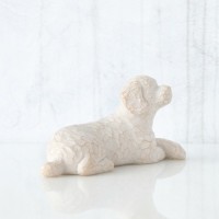 ウィローツリー 彫像 【Love my Dog (lying down)】 - 私の愛犬
