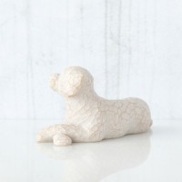 ウィローツリー 彫像 【Love my Dog (lying down)】 - 私の愛犬